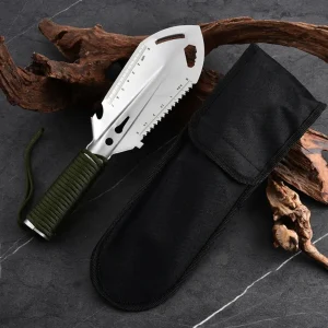 Folding Survival Shovel, Stainless Steel Multi-Tool